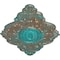 Ekena Millwork Ashford Ceiling Medallion, Hand-Painted Copper Green Patina, 42 3/4"W x 28 7/8"H x 1"P CM42X28ASCGS - alternate 2
